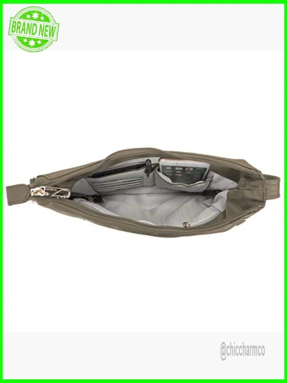 Anti-Theft Travel Hobo Bag with RFID Protection, Adjustable Strap